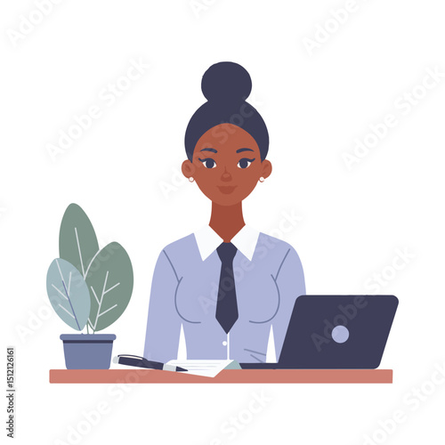 illustration design of an accountant