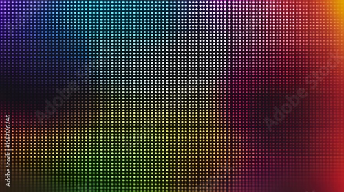 Colorful led screen display background texture pattern light technology abstract wallpaper design for presentation