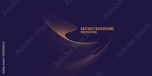 Beautiful background with abstract wavy lines. Minimalistic design for presentation. A spectacular simple illustration for advertising. A template for text placement.