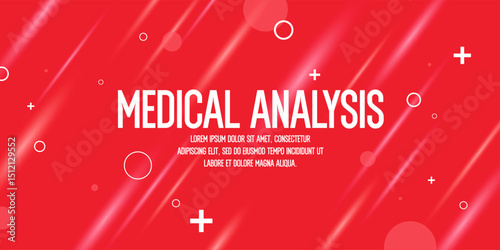 Abstract illustration, poster for medical analysis. Minimalistic and beautiful background for Medicine and health maintenance. Blood donation. Poster for medical services. Abstract background.