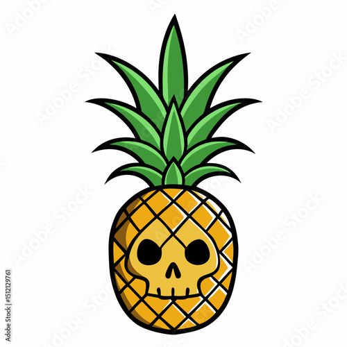 vector illustration of pineapple