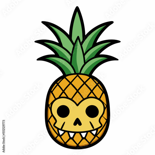 pineapple cartoon illustration