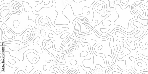 Modern location discovery vector topo map design White background with topographic world grid wave Topographic map geographic line texture.	
