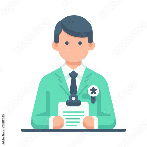 
illustration design of an auditor