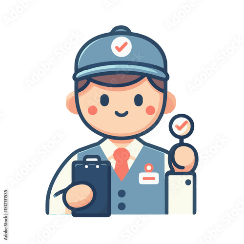
illustration design of an auditor