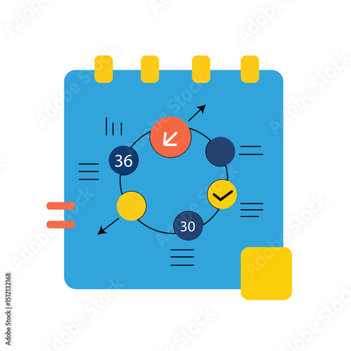 Business plan. Vector illustration for web banner, social media banner, business presentation, marketing material.