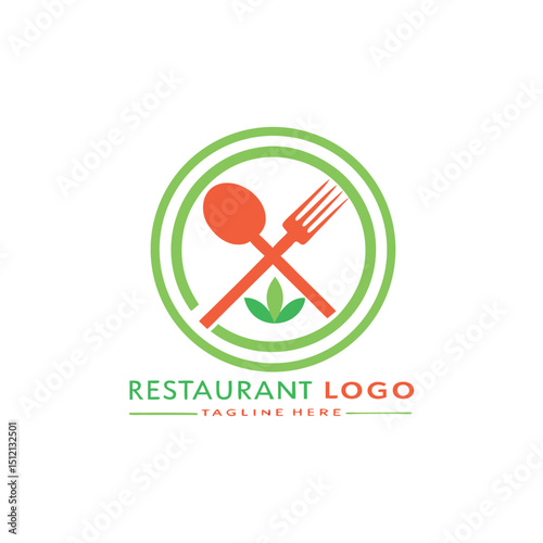 Elegant restaurant vector logo design for fine dining, cafe or brand company 
