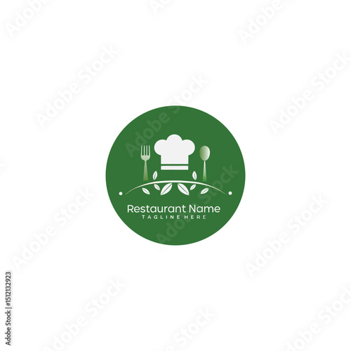 Elegant restaurant vector logo design for fine dining, cafe or brand company 
