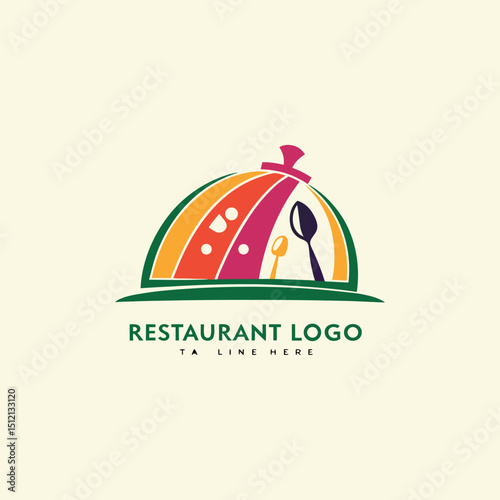 Elegant restaurant vector logo design for fine dining, cafe or brand company 
