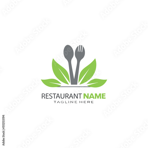 Elegant restaurant vector logo design for fine dining, cafe or brand company 
