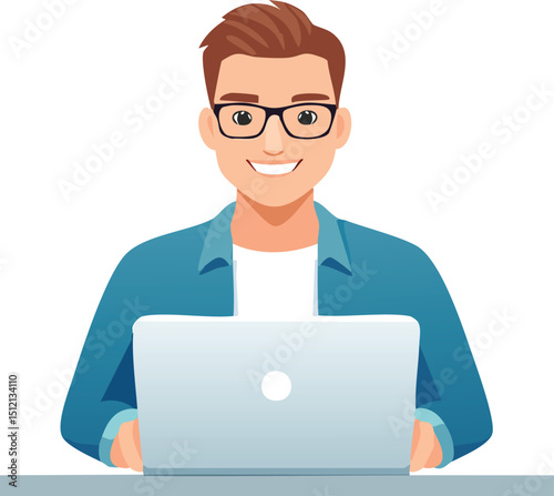 businessman with laptop