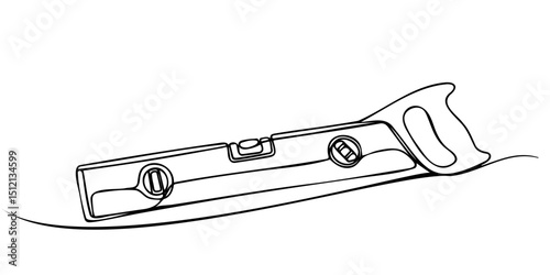 Vector picture of level tool flat style icon.