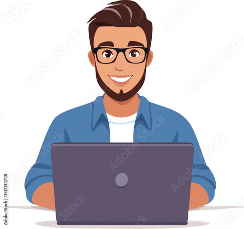 businessman with laptop