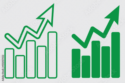 statistics, growing business arrow, presentation, growing, trends, development, statistic, goal, investment, winner, background, web, direction, green, bars, economics, sale EPS 10