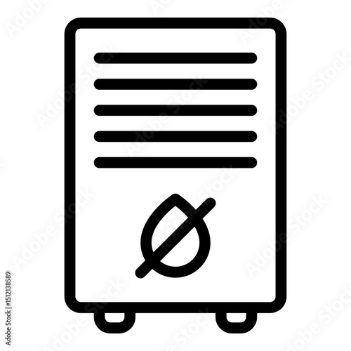 Dehumidifier icon. Vector line icon