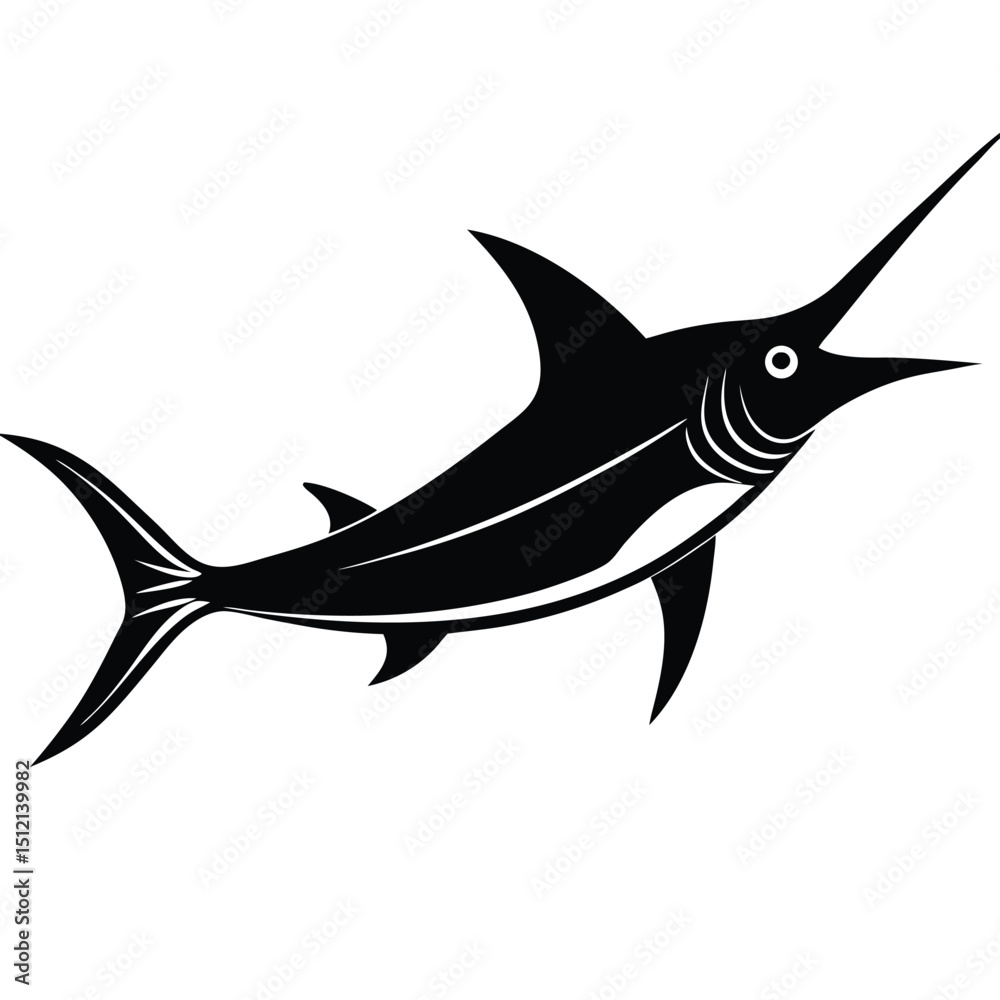 Fototapeta premium sword fish vector