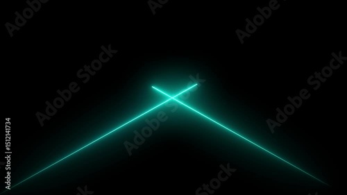 Abstract neon light glow line animation 4k video. Neon lights lines moving animation. colorful neon line moving background Concept.