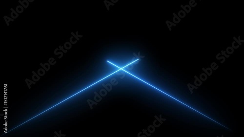 Abstract neon light glow line animation 4k video. Neon lights lines moving animation. colorful neon line moving background Concept.