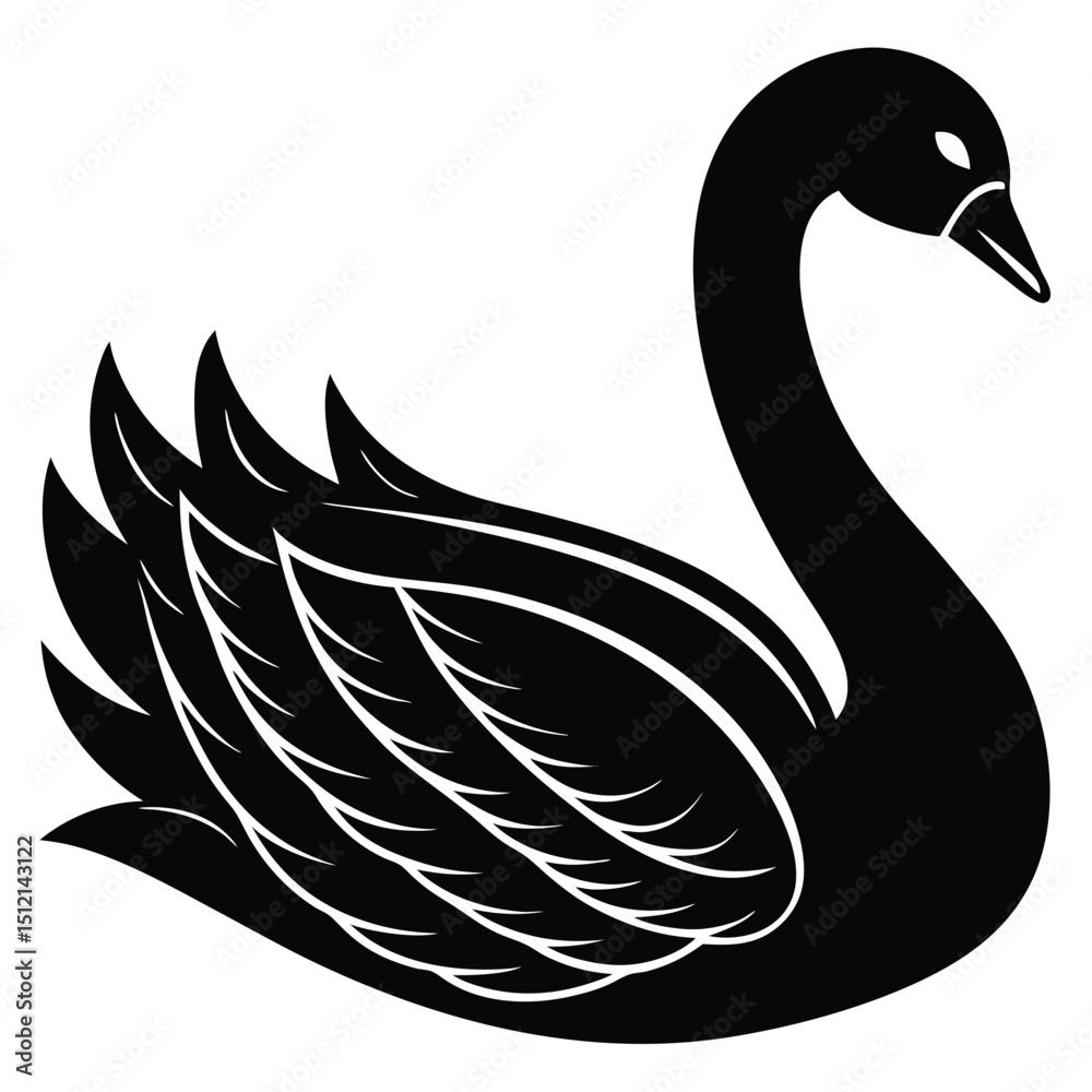 Obraz premium swan vector 