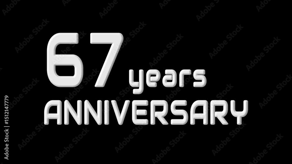 Happy New Year Text Animation. Anniversary Celebration. Happy New Year Text Animation. Anniversary Celebration.