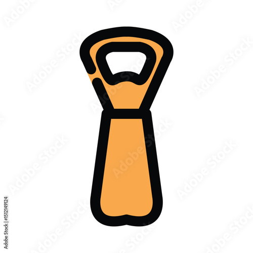 Bottle opener icon design template