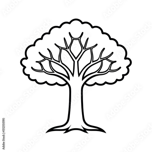 Boxing Trunk Outline Vector Illustration