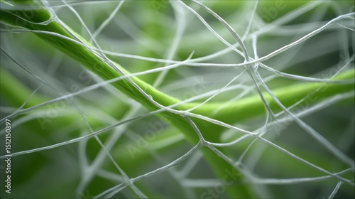 Microscopic view of plant cells showing cellular structure and connections