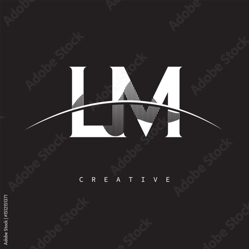 LM Monogram Logo – Minimal Elegant Letter mark for Creative Branding & Modern Identity Design"