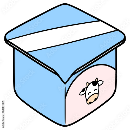 yogurt illustration hand drawn isolated vector