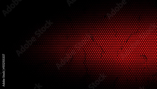 Red halftone dots gradient from black - suitable for professional presentations