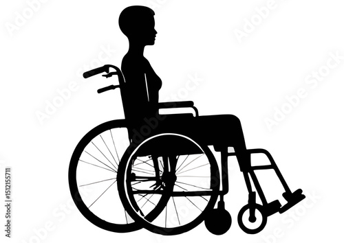 Silhouette of a Person in a Wheelchair Accessibility and Inclusivity