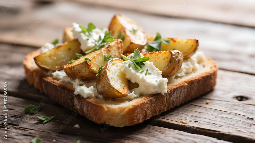 bread, toast, potatoes, cheese, chives, wooden table, close-up, rustic, hearty, homemade, comfort food, savory, delicious, appetizing, realistic, detailed
bread, toast, potatoes, cheese, chives, wooden table, close-up, rustic, hearty, homemade, comfort food, savory, delicious, appetizing, realistic, detailed