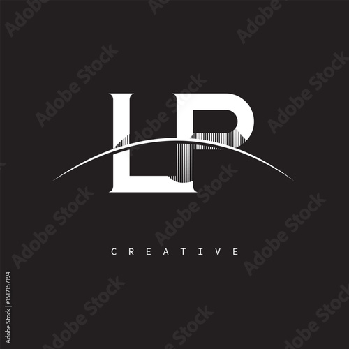 LP Monogram Logo – Minimal Elegant Letter mark for Creative Branding & Modern Identity Design"