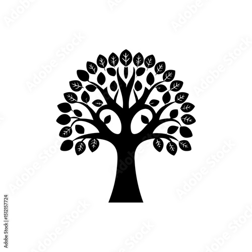 creative details Outline silhouette Money tree with dollar signs icon vector illustration