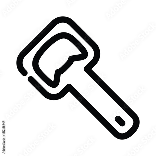 Bottle opener icon design template