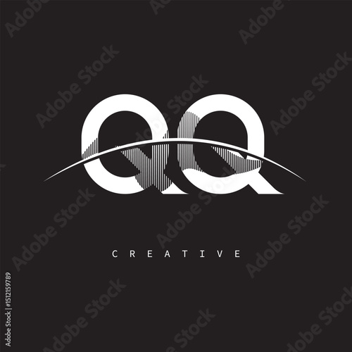 QQ Monogram Logo – Minimal Elegant Letter mark for Creative Branding & Modern Identity Design"
