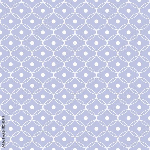 Soft Blue Oval Geometric Minimalist Pattern