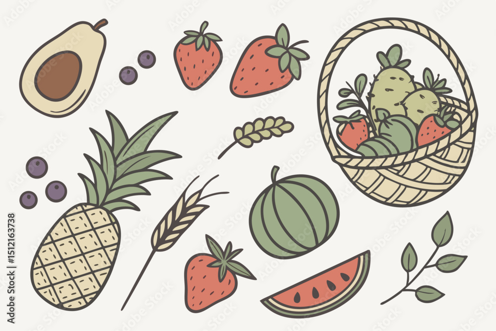 a-charming-set-of-25-hand-drawn-organic-food-icons (2) a-charming-set-of-25-hand-drawn-organic-food-icons (2)