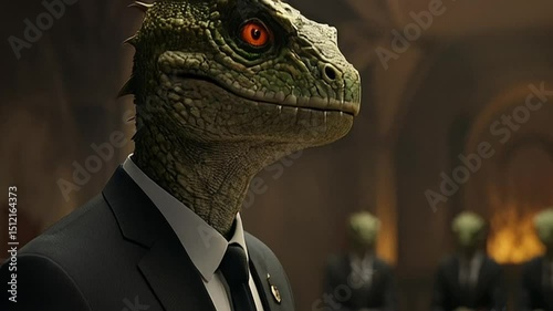 Reptilian Overlord Addressing Congress