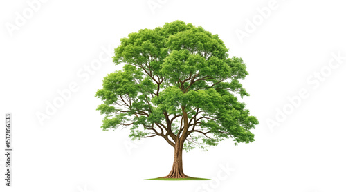 Realistic tree, palm, bush on transparent background. Greenery for landscape or architectural design, botanical elements for garden or forest, vector png.	

