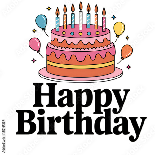 birthday cake with candles