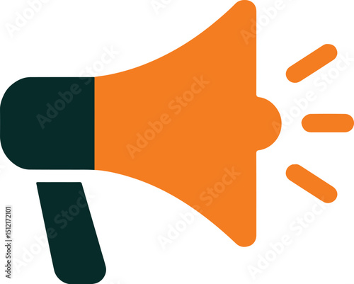 Promotion and Marketing Icon Vector – Silhouette Illustration with White Background