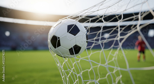ballon de football dans la lucarne