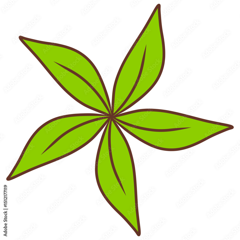 Fototapeta premium green leaf icon vector illustration