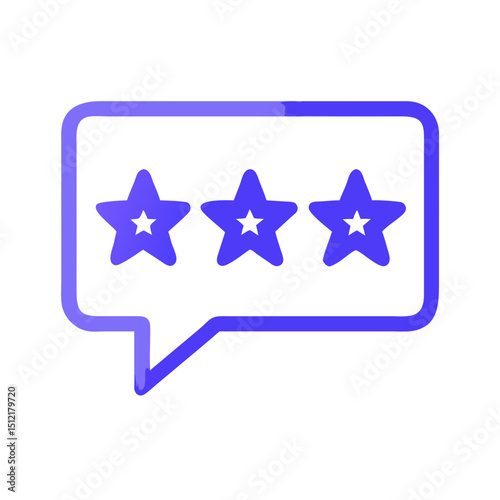 five star rating feedback icon design