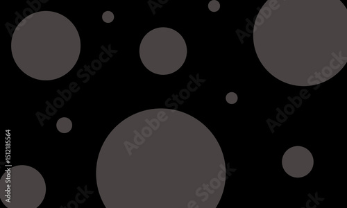 black abstract background with circle motif
