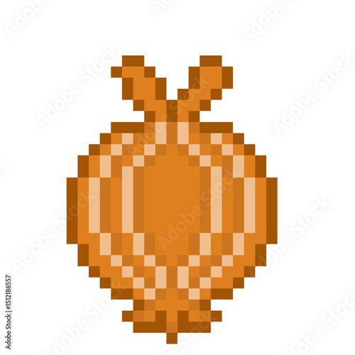 Pixel Art of an Onion