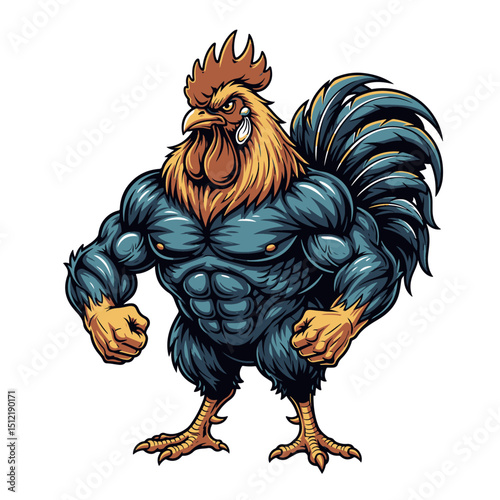 rooster vector illustration