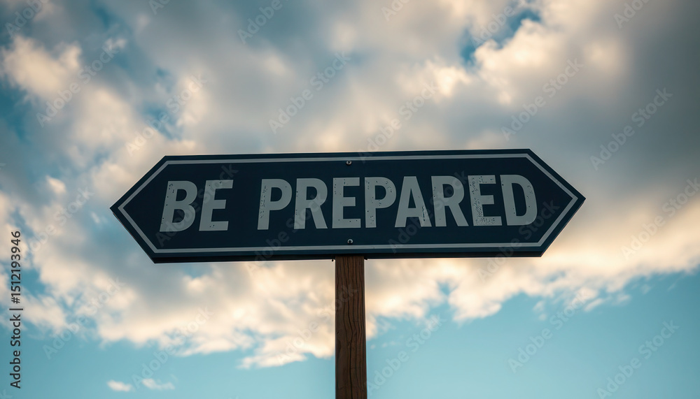 Obraz premium be prepared sign