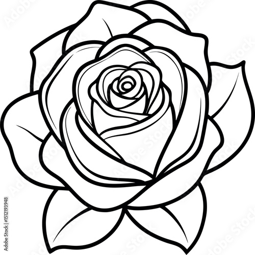Wallpaper Mural black and white rose Torontodigital.ca